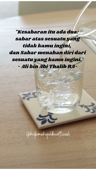 Sabar dan sabar #shortsviral #quotes #motivasiislami #alibinabithalib