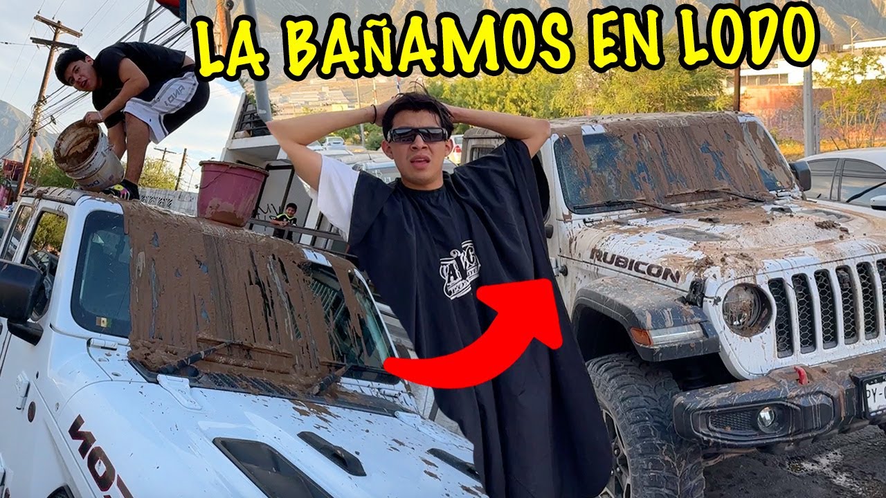 BROMA A DANI UNIVERSE LE LLENAMOS SU CAMIONETA DE LODO//Dani Universe//