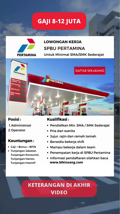 Lowongan Kerja PT. Pertamina #shorts #fyp #bikinuang