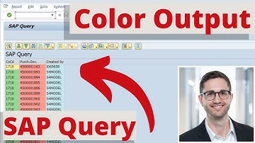 SAP Query - Color output in SAP Query