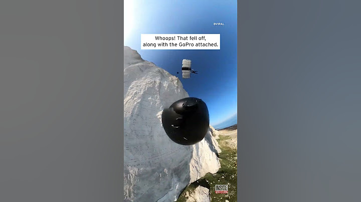 Man's GoPro Comes Loose But Still Captures His Free Fall From Cliff #shorts
