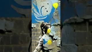 Banksy Ukrainian Girl With Balloon Ai Picture To Animation F16 Fighter