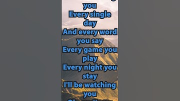Thumbnail of The Police - Every Breath You Take | Lyrics Scrolling