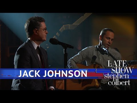 Jack Johnson and Stephen Colbert Perform 'Sleep Through the Static'