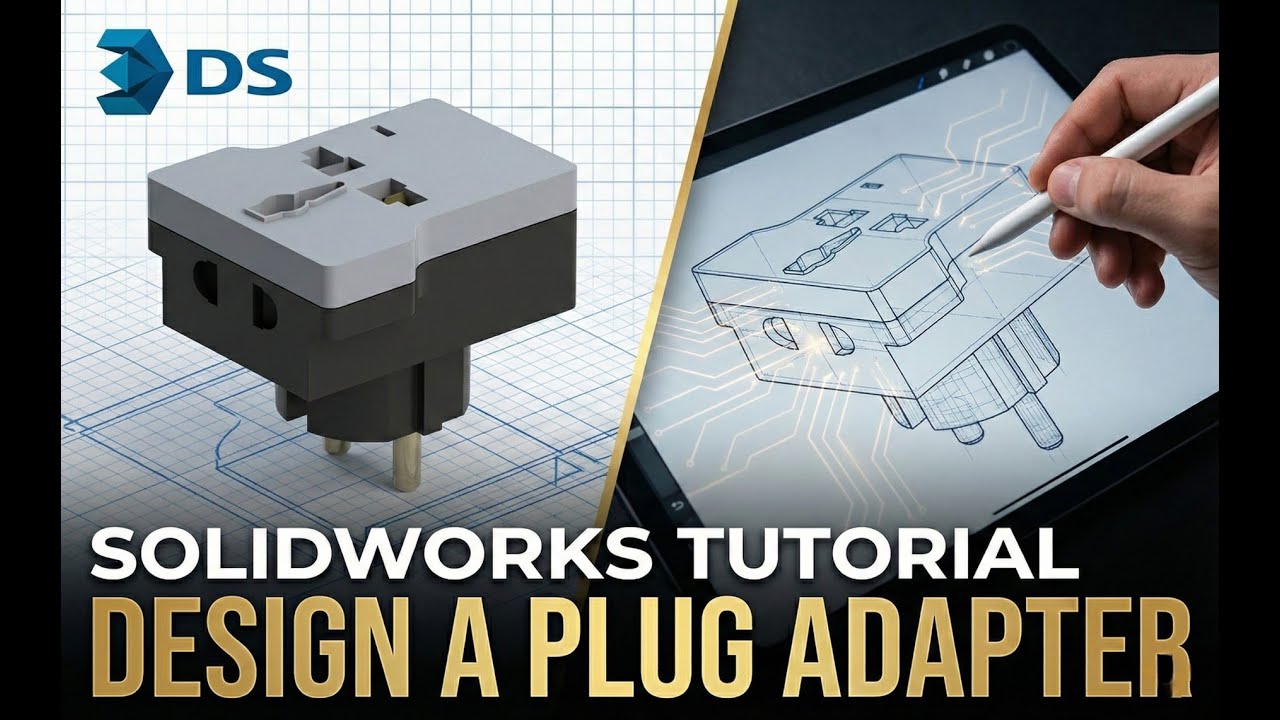 3D Product Design Project: Electrical Plug Adapter using SolidWorks
