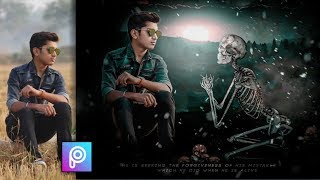 " Skeleton Horror Editing " In Picsart App | Latest Instagram Viral Photo Editing Tutorial In Hindi screenshot 5