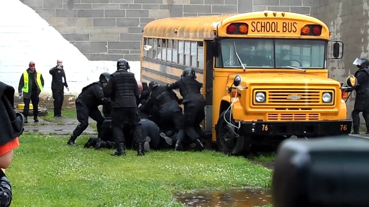 Mock Prison Riot 2012- Bus scenario (close).MP4 - YouTube