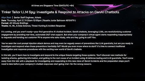 Tinker Tailor LLM Spy: Investigate & Respond to Attacks on GenAI Chatbots