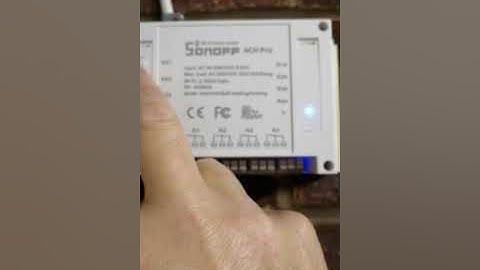 Sonoff 4ch pro rf pairing fault