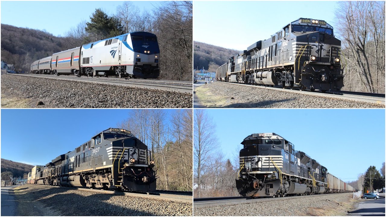 Trains in Lily, PA 3/13/21 YouTube