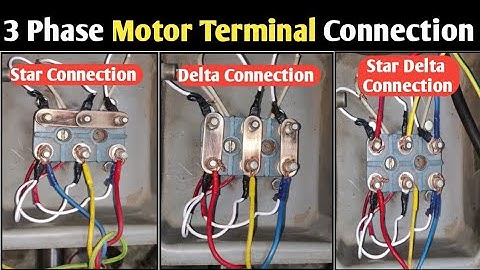 3 Phase Motor Terminal Connection| How to Do Star Connection| How to Do Star Delta Connection
