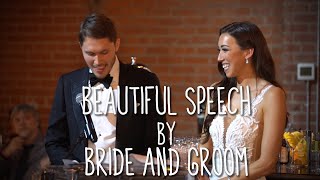 BEAUTIFUL SPEECH BY BRIDE & GROOM