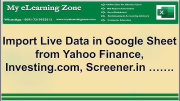 Import Live Data in Google Sheet from Other Website