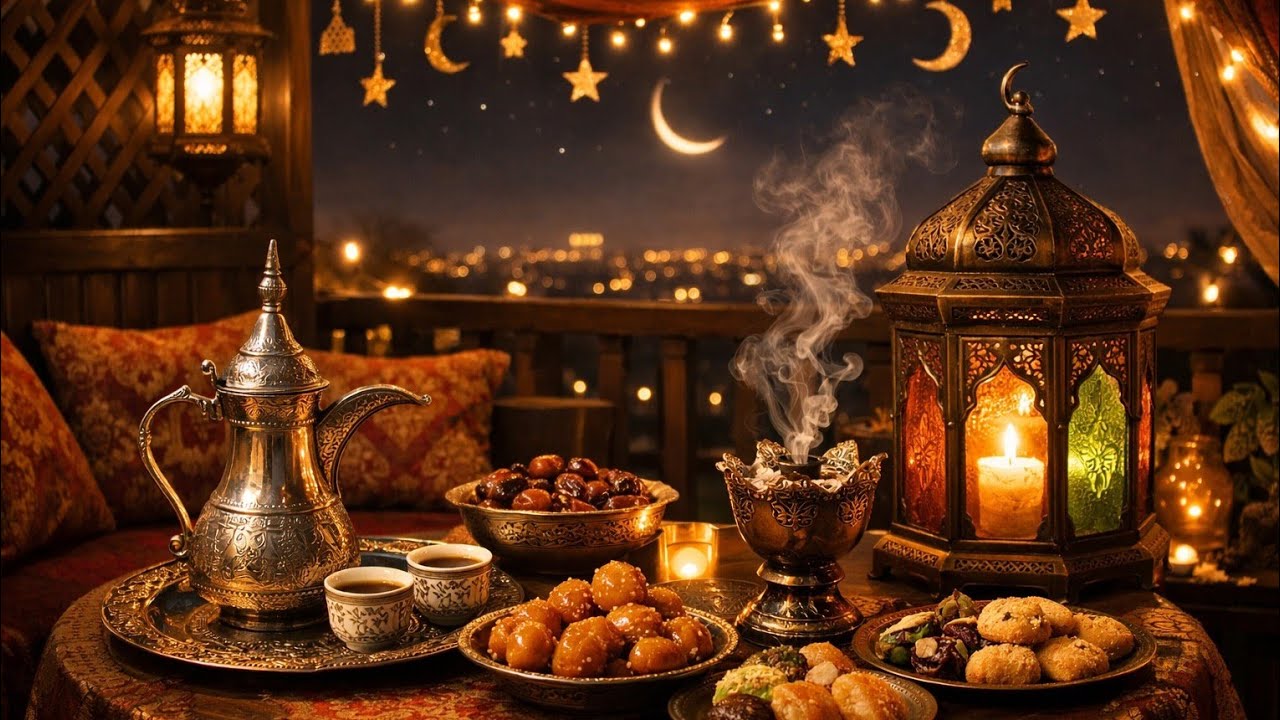 الحان الطمأنينة 🌙🎶  انغام من قلب رمضان أجواء رمضانية فاخرة مع الفوانيس