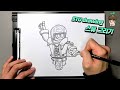 brawl stars STU drawingㅣ스튜 그리기ㅣ브롤스타즈ㅣ손그림 그리기ㅣ모작그림