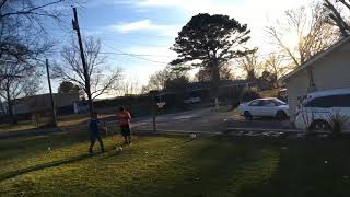 Soccer shootout (gone wrong at end)