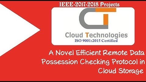 A Novel Efficient Remote Data Possession Checking Protocol in Cloud Storage