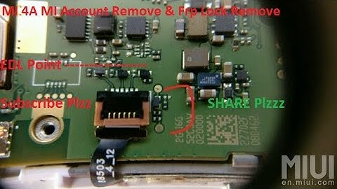 MI 4A(2016116) MI Account Remove Frp Remove By UMT