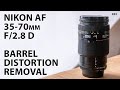 Nikon 35-70mm F2.8 D: Remove barrel distortion