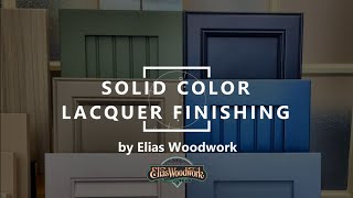 Solid Color Lacquer Finishing by Elias Woodwork