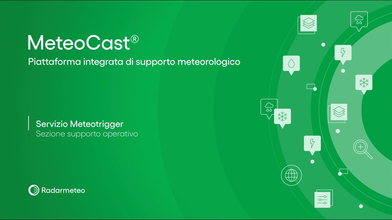 Video tutorial MeteoCast®: Modulo 08 - Supporto operativo