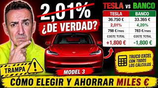 TESLA vs BANCO: Truco que muestra cuál es MAS barato. Ahorra miles de euros.