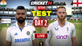 India vs England 5th TEST Day 2 Match | England Tour Of India 2024 | Cricket 24 Live | RtxVivek screenshot 3