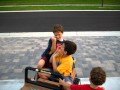 Dan lior and eitan in tractor