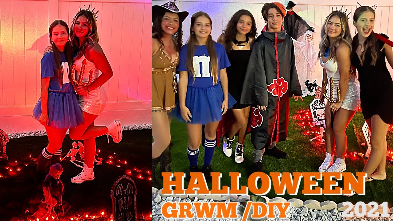 GRWM HALLOWEEN PARTY 2021/ DIY MY COSTUME SISTER FOREVER YouTube
