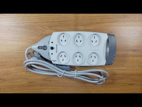Belkin Surge Protector 6 Outlet +Tel Protection