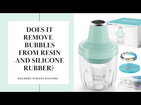 Resiners airless machine. Does it remove bubbles from resin and silicone  rubber? 