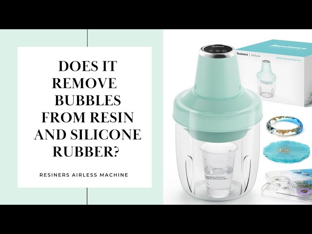 Resiners Resin Curing Machine, Resin Bubble Remover, Quickly Remove 99%  Bubble Within 9 Minutes, 95kPa Vacuum Degassing Chamber, Compact Size Epoxy