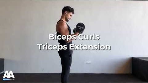 Biceps Curls to Tricep Extension