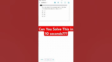 Solving SAT Math in 10 seconds