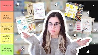 Ranking All Of My Bullet Journal Themes! 4-Year Bujo Anniversary! 🥳