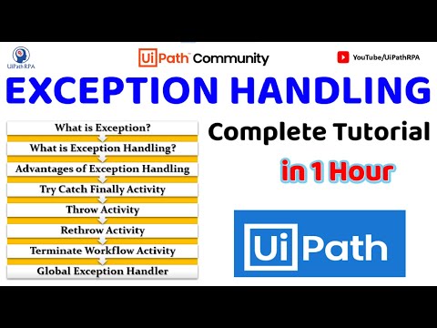 UiPath Exception Handling Complete Tutorial in 1 Hour || Error Handing UiPath || UiPathRPA