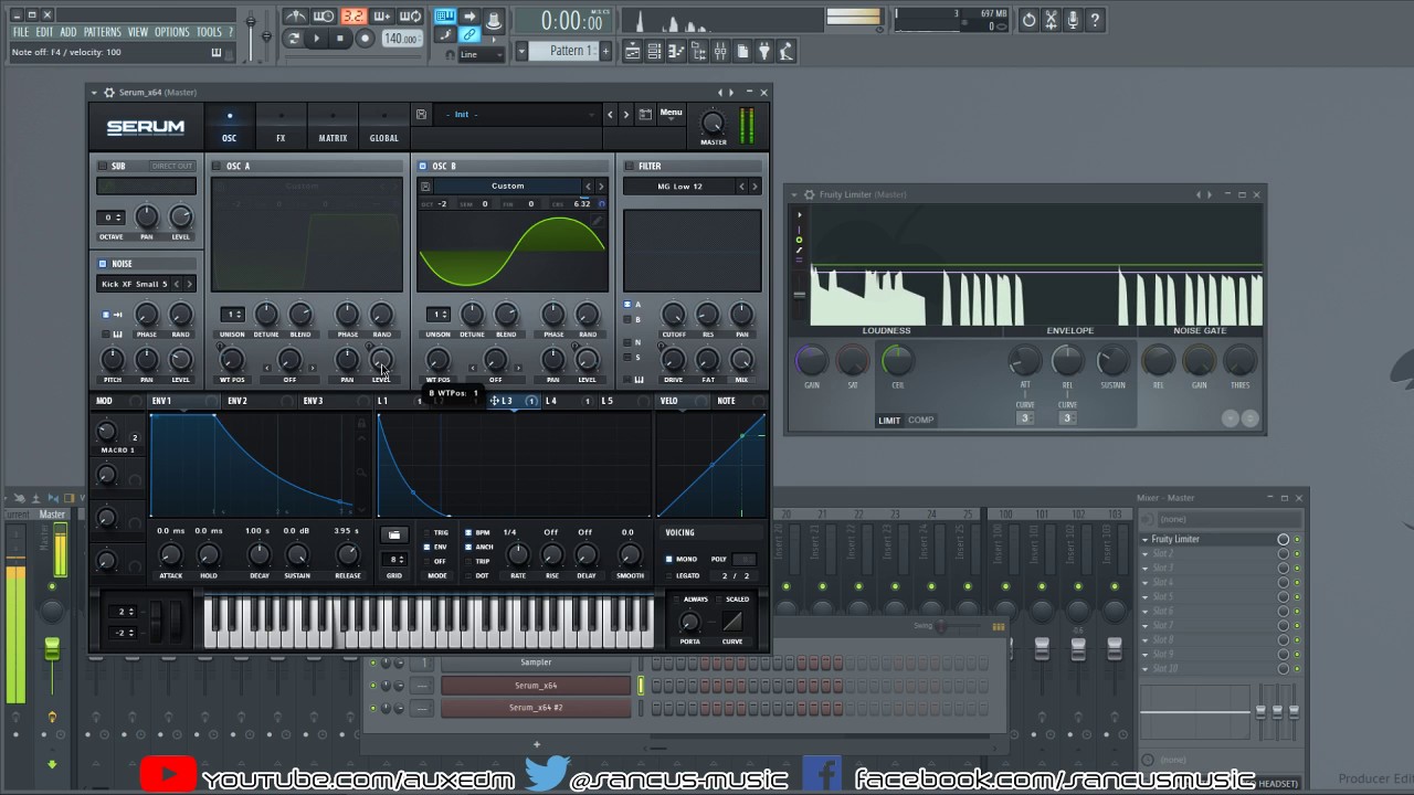 Sine Overdrive Wavetable 808 with Serum [Sancus] YouTube