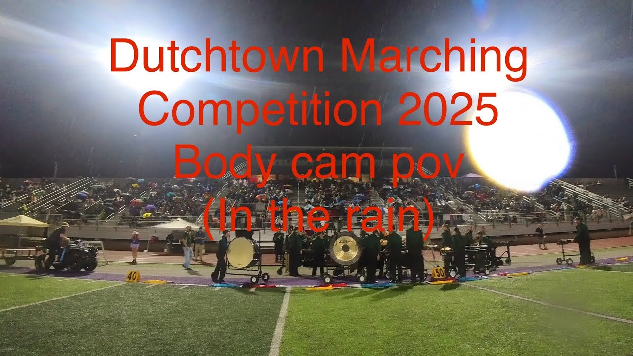 Dutchtown Marching Competition 2025 Body Cam POV (In the rain)
