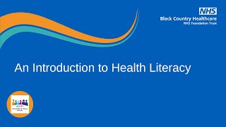 Introduction to Health Literacy (Full version)