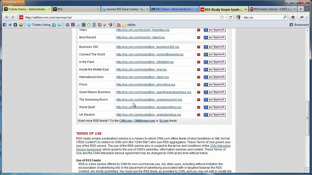 ObRSS CNN RSS Feed Style YouTube Obrss Cnn Rss Feed Style Youtube