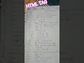 #HTML #Tag In Description Web Development ✨💫..