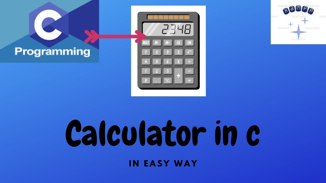 How to create a Calculator in C with Switch Case Statement.|| Xampp ...
