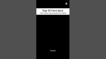 top 10 core java Interview Questions #java #javainterview #javainterviewquestions