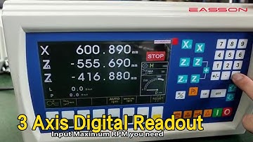 Lathe 3 Axis Digital Readout Constant Speed TTL Output HIgh Precision