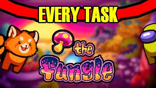 The Fungle: All Tasks Common/Long/Short ‧ NEW MAP ‧ Among Us