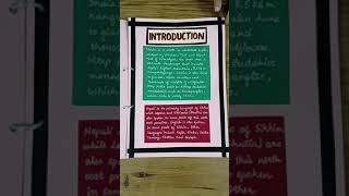 Art Integrated Project  Languages Spoken In Sikkim  Mathematics Subject