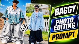 Viral Streetwear Baggy Photo Editing |  PromptInstagram Viral Baggy Photo Editing Tutorial screenshot 3