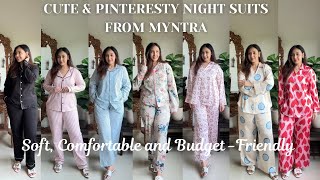 Pinterest-Inspired Night Suits Haul from Myntra Aesthetic Comfy Totally Worth It