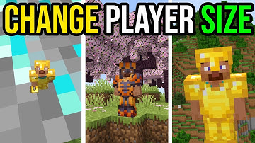 How To Change Player Size In Minecraft! - No Mods!