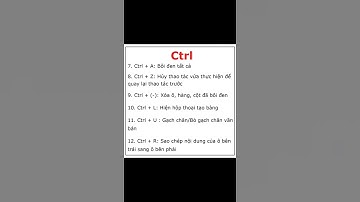 25 PHÍM TẮT VỚI CTRL TRONG EXCEL GIÚP BẠN TRỞ NÊN THẦN THÁNH